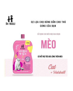 Dr. Holi Pet Milk Sữa cho mèo mọi giai đoạn 200ml