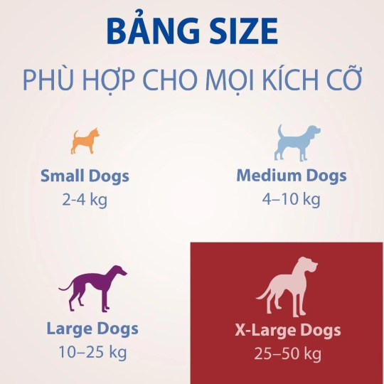NexGard - Hộp 1 Viên nhai mềm vị thịt bò cho chó size XL 25-50kg phòng & trị ve, rận, bọ chét, ghẻ