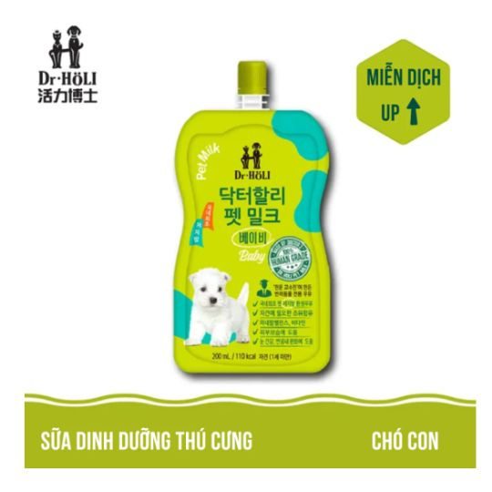 Dr. Holi Pet Milk Sữa Baby cho chó con gói 200ml